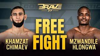 Khamzat Chimaev vs Mzwandile Hlongwa | FREE FIGHT | BRAVE CF 27