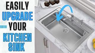 Kitchen Sink Install (Double Sink to Single Drain)