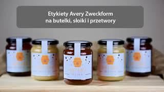 Etykiety na miód od Avery Zweckform, naklejki personalizowane na słoiki z miodem i inne przetwory