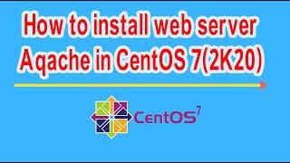 how to install apache web server in centos 7