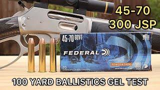 45-70 Federal Powershok 300gr Ballistics Gel Ammo Test