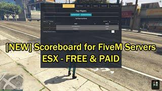 New ESX_SCOREBOARD for FiveM servers (Premium)