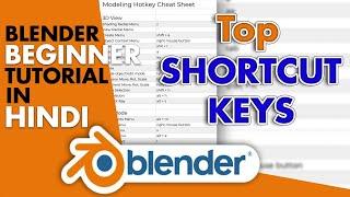 28 Shortcuts EVERY Blender 3.2.0 BEGINNER Should KNOW : Useful Hotkeys : Tips For Beginners : Hindi