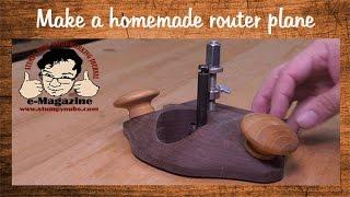 Make a homemade, fully featured woodworking router plane with common materials!