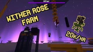 Simple but Fast | Minecraft Wither Rose Farm 1.19.4, 1.16-1.19.2 | 20k/hr