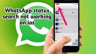 WhatsApp status search not working on iPhone/Android