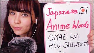 ASMR TEACHING YOU ESSENTIAL ANIME VOCAB ~RELAXING JAPANESE LESSON~(◕ᴗ◕)