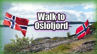 Norway trail to Oslofjord beaches in Baerum