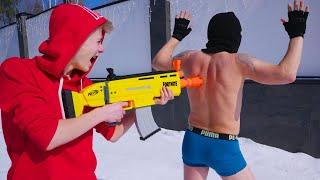 NERF vs DRON dangerous... ДРОН - ОТОМСТИЛ за меня!!!