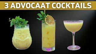 3 Advocaat Cocktails Including a great SNOWBALL Riff