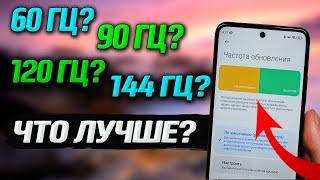 60 Гц, 90 или 144 Гц?  15 часов опытов. Идеальная частота обновления экрана. Сильный расход батареи.