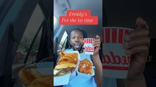 Trying Freddy’s Burgers for the 1st time #burgers #burger #hamburger #steakburger #foodie #shorts