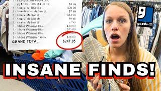 I Spent $250 at GOODWILL!! BEST Thrift with Me in a WHILE! BOLO Brands Galore!!