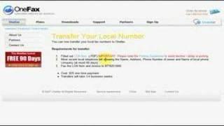 How To Transfer Your Local Number To OneFax
