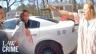 Bodycam: Woman Threatens Couple with Hedge Clippers and Hammer