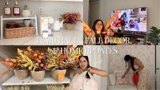 ASMR VLOG |  Temu haul, fall decor shopping, home updates