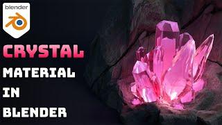 CREATE CRYSTAL MATERIAL IN BLENDER | CRYSTAL SHADER | BLENDER TUTORIAL | BLENDER FOR BEGINERS