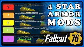 Fallout 76: 4 Star Legendary Armor & PA Mods - Tier List, Best 4 Star Aromor Mods and How Those Work