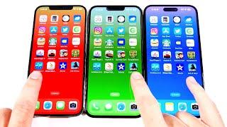 iPhone 12 Pro Max vs iPhone 13 Pro Max vs iPhone 14 Pro Max Speed Test