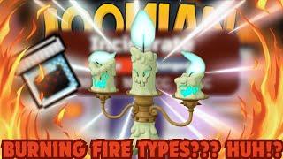 THIS STRATEGY LETS YOU BURN FIRE TYPES???  - Loomian Legacy PVP