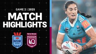 State of Origin 2025 | Match Highlights | NSW Blues v QLD Maroons | Game II