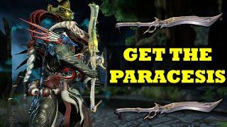 Farm The Paracesis In Warframe! Overpowered Sentient Slaying Sword!