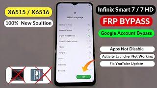 Infinix Smart 7 / 7 HD Frp Bypass Android 12 | Infinix (X6516 - X6515) Google Account Bypass 2024