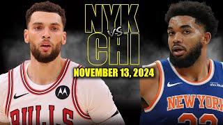 New York Knicks vs Chicago Bulls Full Game Highlights - November 13, 2024 | 2024-25 NBA Season