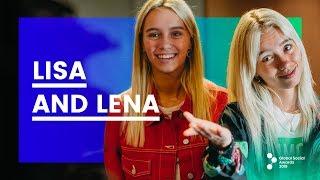 Lisa and Lena talk about #Lelinator during Meet & Greet