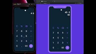 Animated Mobile/Web Calculator App created using #flutter framework 
