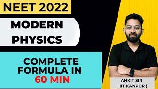 MODERN PHYSICS| FORMULA| REVISION| MOST EXPECTED QUESTIONS| NEET| NEET PHYSICS| ANKIT SRIVASTAVA