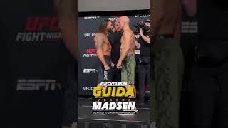 Guida vs Madsen Face off UFC VEGAS 34 #shorts