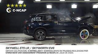 SKYWELL ET5 620 km - La mas alta Calificación de Seguridad - 5 estrellas test C-NCAP 6 de julio 2023