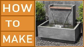 Waterfall DIY - GARDEN DECORATION - How to build a small waterfall