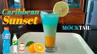 HOW TO MAKE CARIBBEAN SUNSET / MOCKTAIL