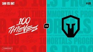 100 v IMT - Week 6 Day 1 | LCS Summer Split | 100 Thieves v Immortals Progressive | Game 1 (2024)