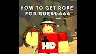 Getting the Rope and Unlocking Guest 666 | Roblox Guest World