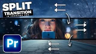 Split Screen SLICE TRANSITION In Premiere Pro