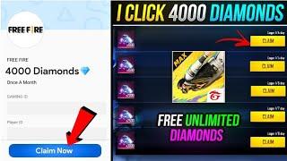 4000  Free Diamonds in Free Fire Trick. How to Get Free diamond in freefire max. Free Diamond App