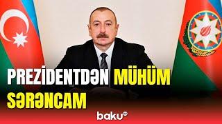 İlham Əliyev ali hərbi rütbələrin verilməsi haqqında sərəncam imzaladı