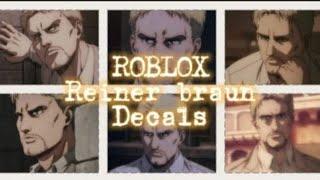 ~|| ROBLOX ||Reiner Braun ATTACK ON TITAN (Aot) decal code bloxburg,royale high, f3x/btools || ~