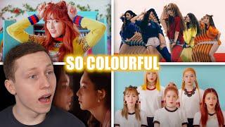 FIRST TIME REACTING TO Red Velvet | Dumb Dumb, One Of These Nights, Russian Roulette, Rookie