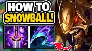 Get FED & CARRY KHA'ZIX Jungle Season 15 GUIDE!
