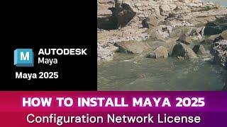 Configuration Network License MAYA 2025  - using lmtools