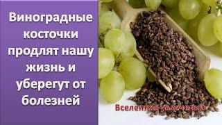 ВИНОГРАДНАЯ КОСТОЧКА   ПРОДЛЕВАЕТ ЖИЗНЬ  Vselennaya uvlecheniy