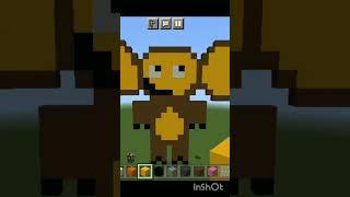 ПОСТРОИЛА ЧЕБУРАШКУ!#minecraft #tiktok #майнкрафт #чебурашка