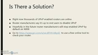 Why You Should Disable UPnP