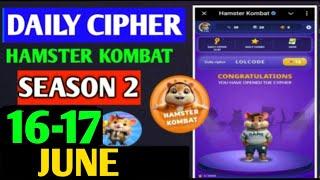 Hamster Kombat Dev Game Daily Cipher 16 June | Hamster Kombat Daily Cipher Code | Daily Combo