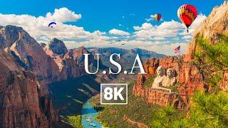  [ 8K ] THIS IS AMERICA in 8K by DRONE (8K Ultra HD)(8K Drone Video)(Relaxing Music)