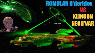 Viewer Request - Klingon Negh'var VS Romulan D'deridex Class Warbird - Star Trek Starship Battles